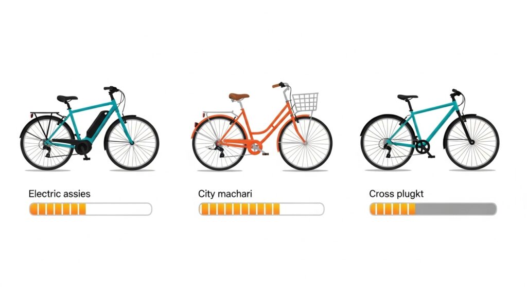 自転車の種類で変わるカロリー消費量