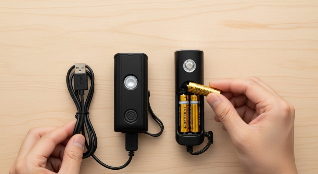 【電池・充電式】ライトがつかない時の原因と対処法