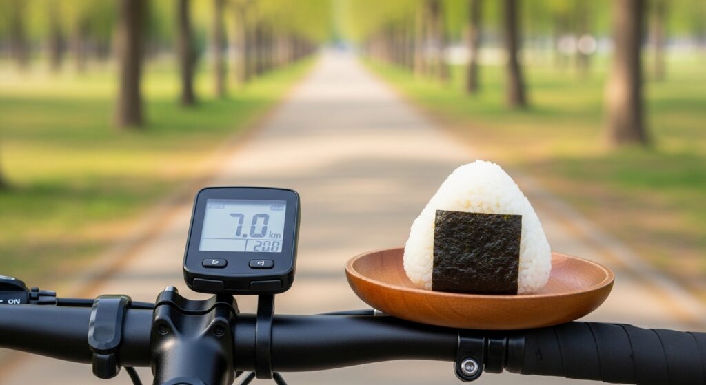 自転車7キロで消費するカロリーは?