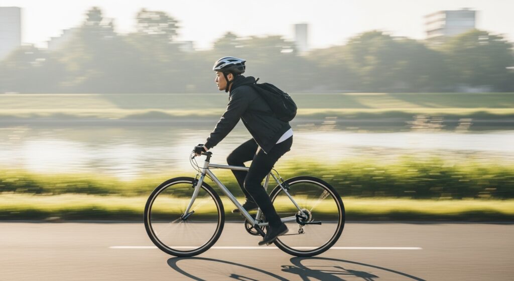 クロスバイクなら7キロは20分台?