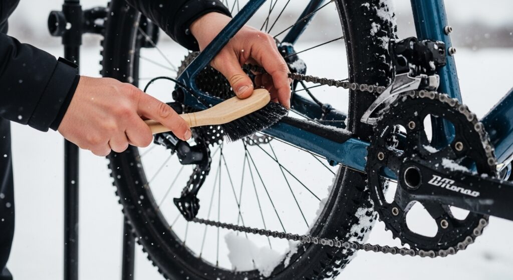 雪道走行後の自転車メンテナンス方法