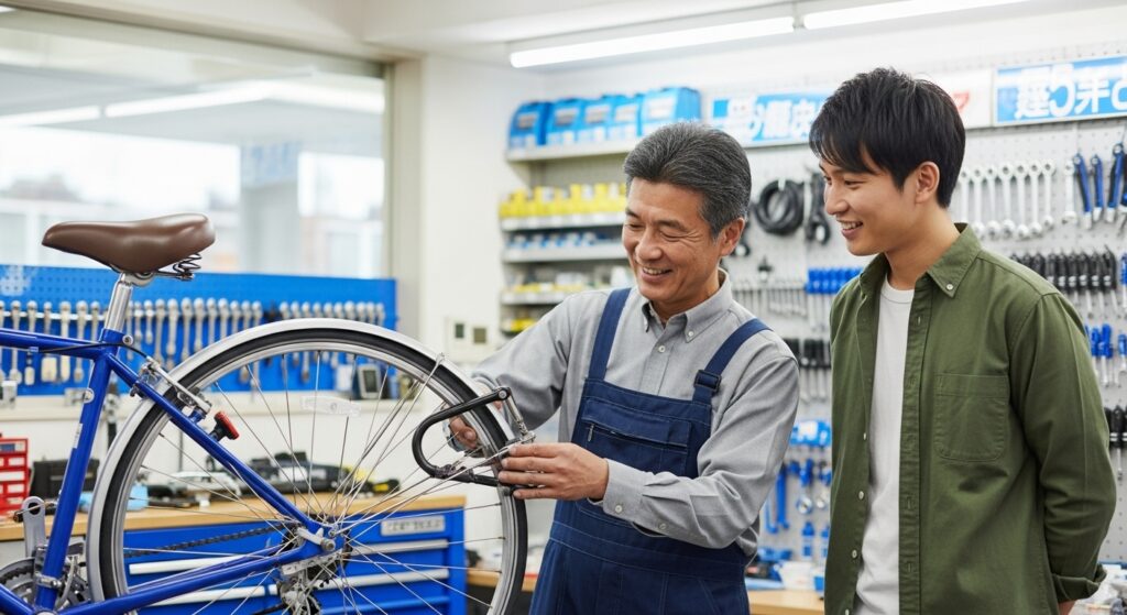自転車屋さんに持ち込む場合の費用と流れ