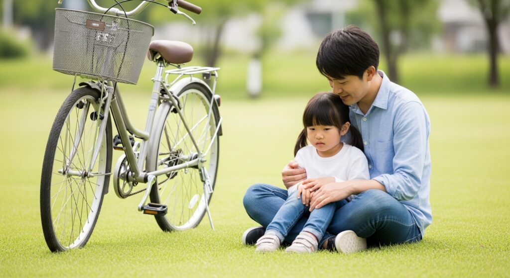 練習中に転ぶのが怖いときは?