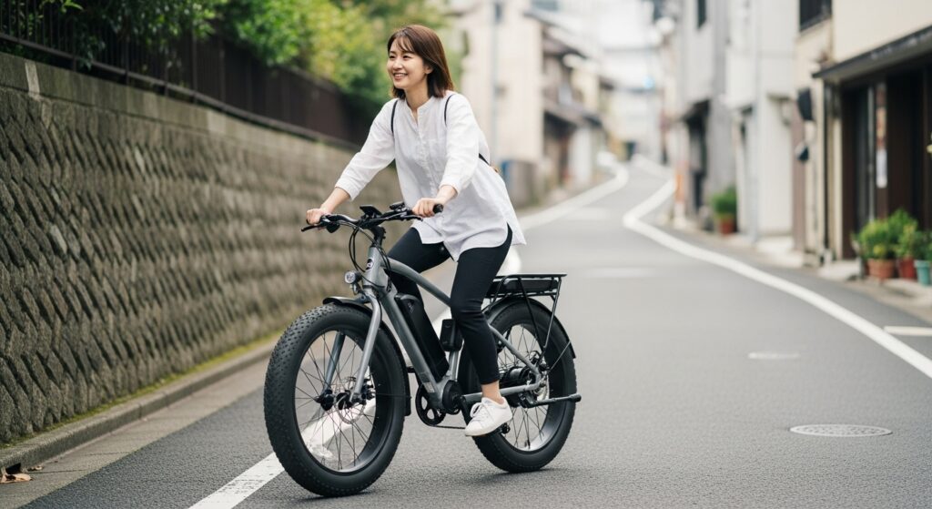 電動アシスト自転車と太いタイヤの相性