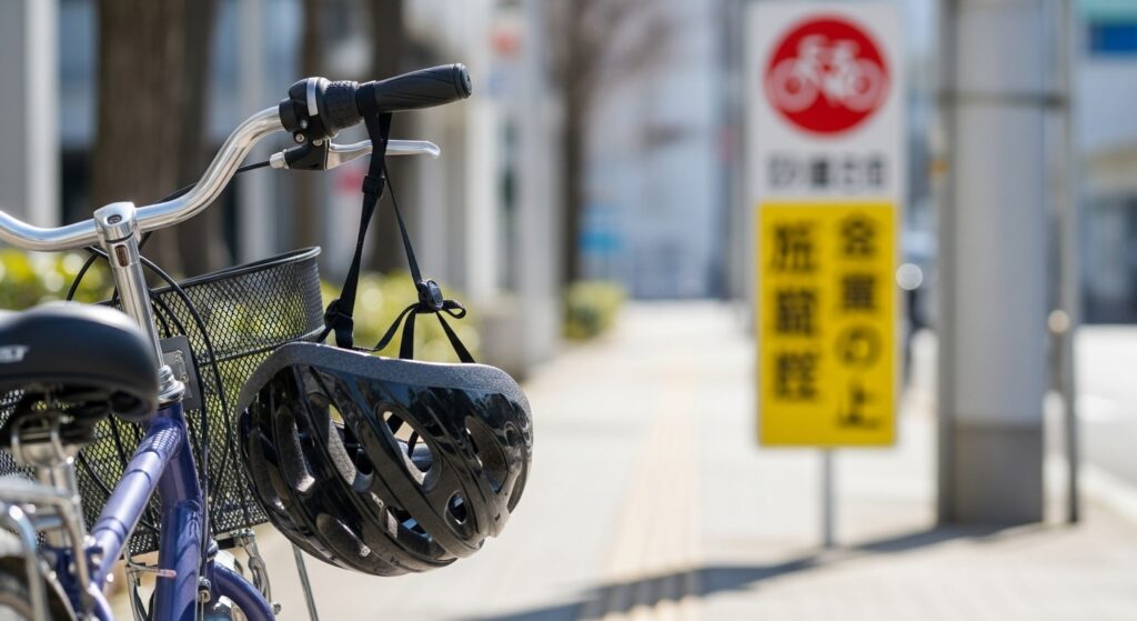自転車ヘルメットの着用は義務?罰則はある?