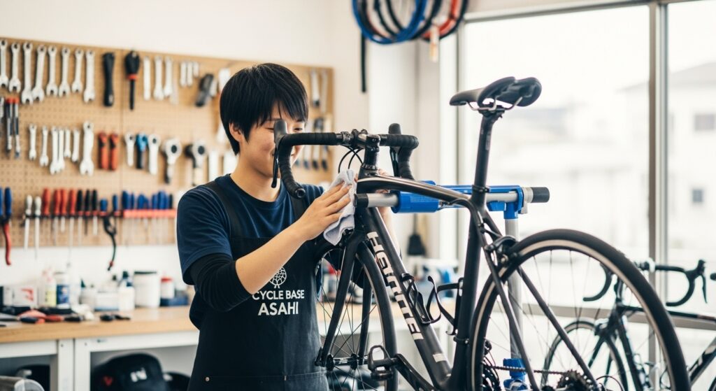 あさひのプロによる自転車洗車サービスとは?