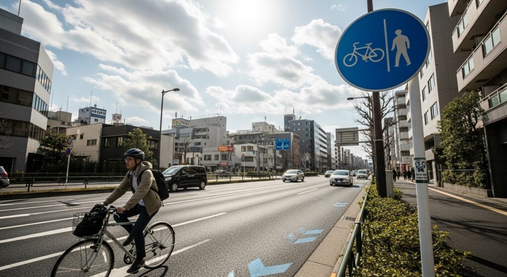 自転車は車道通行が原則！違反になるケースとは？