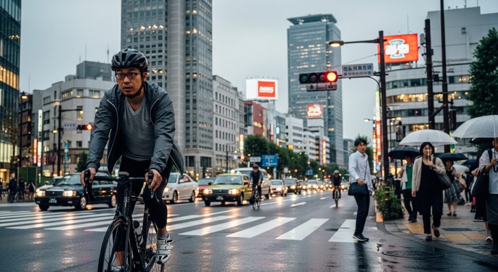 【東京】自転車の片耳イヤホンは注意される？