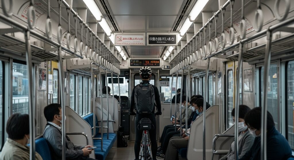 車内の置き場所と乗車マナー:周囲への配慮