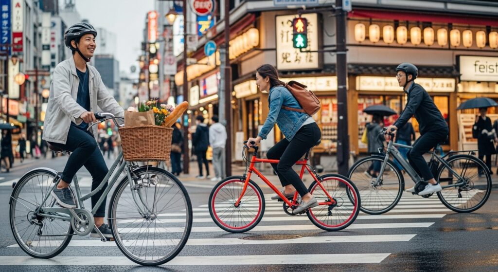 ママチャリ・ミニベロ・電動アシスト自転車の平均速度