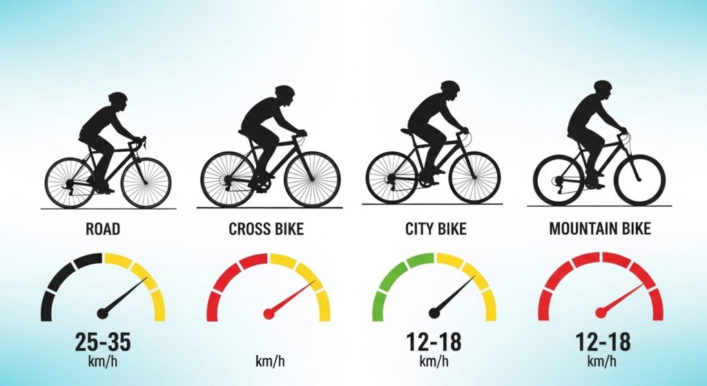 【結論】あなたの自転車の平均速度は？一覧表で早わかり