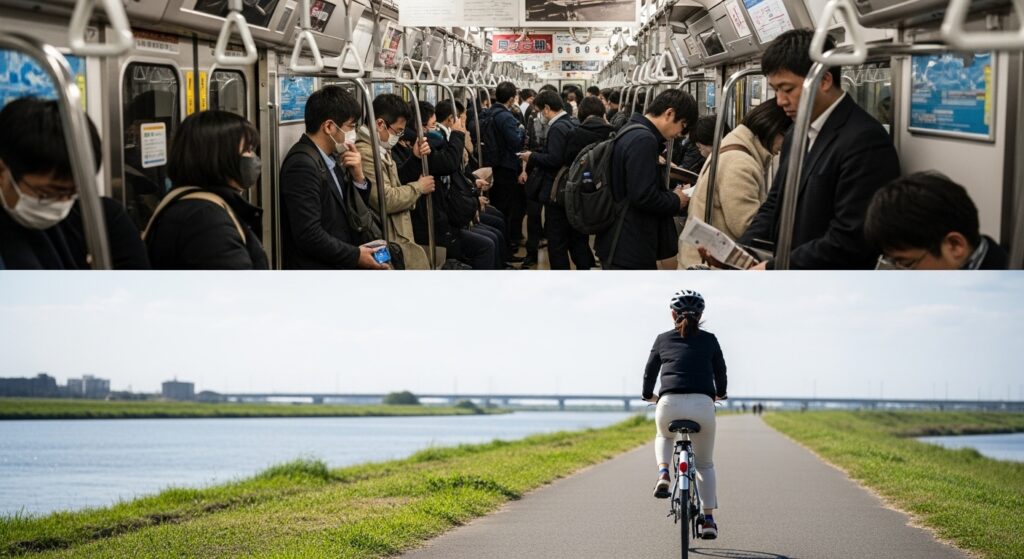 満員電車よさらば!心と時間の余裕