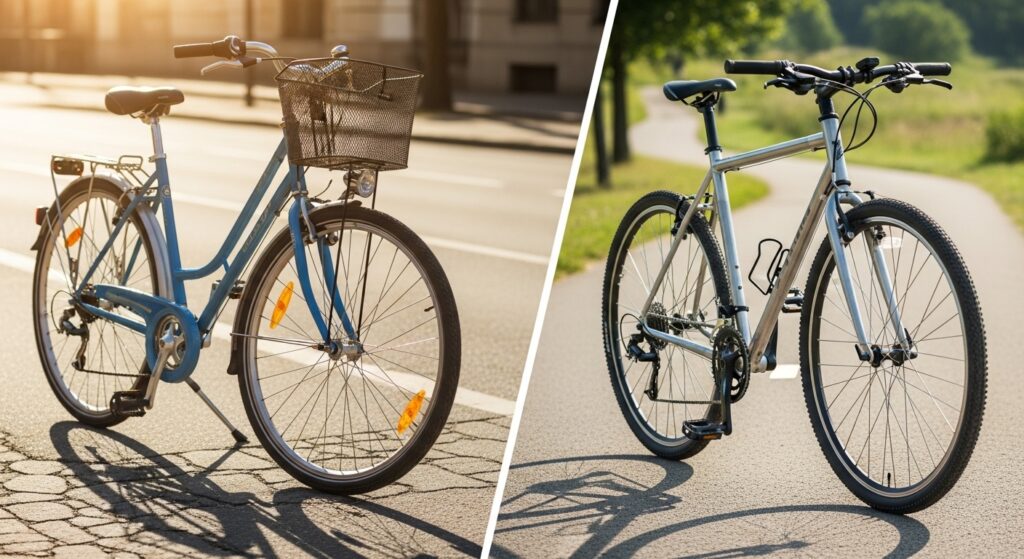 シティサイクルとクロスバイクどっちがいい？