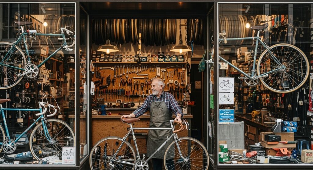 街の個人自転車店での作業時間と柔軟な対応について