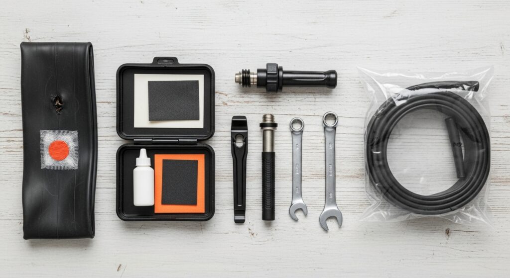 チューブ交換かパッチ修理か？判断基準と時間差