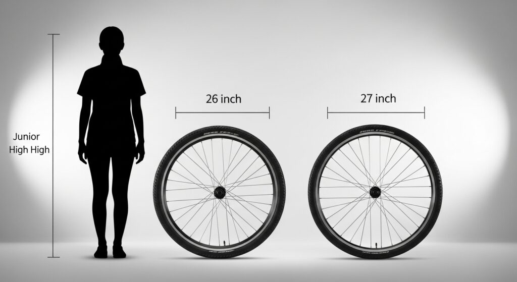 26インチか27インチか？身長別適正サイズの選び方