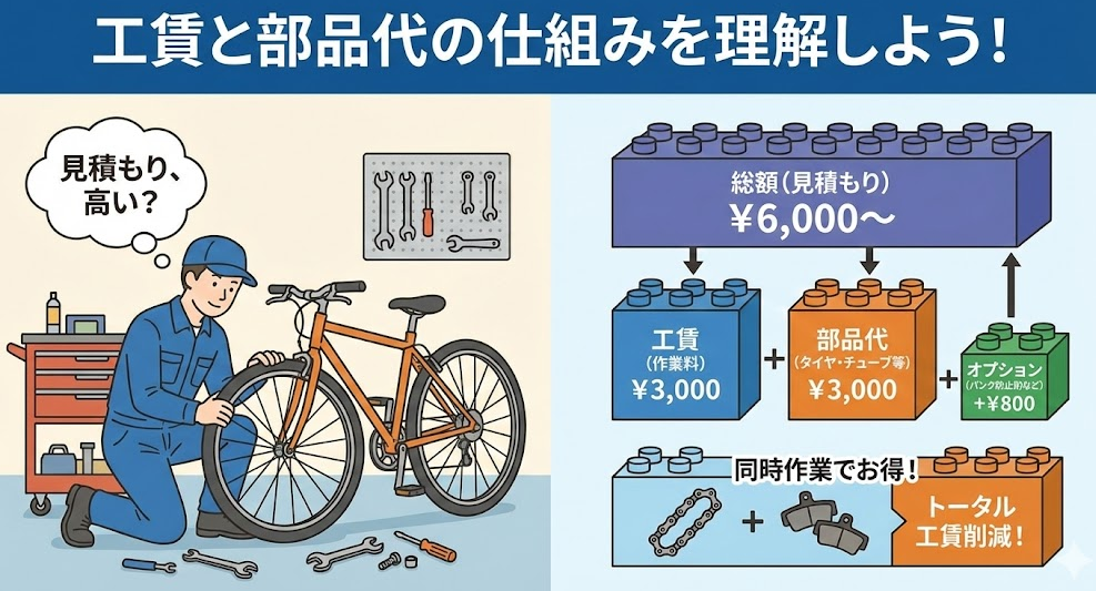 工賃と部品代の仕組みを理解