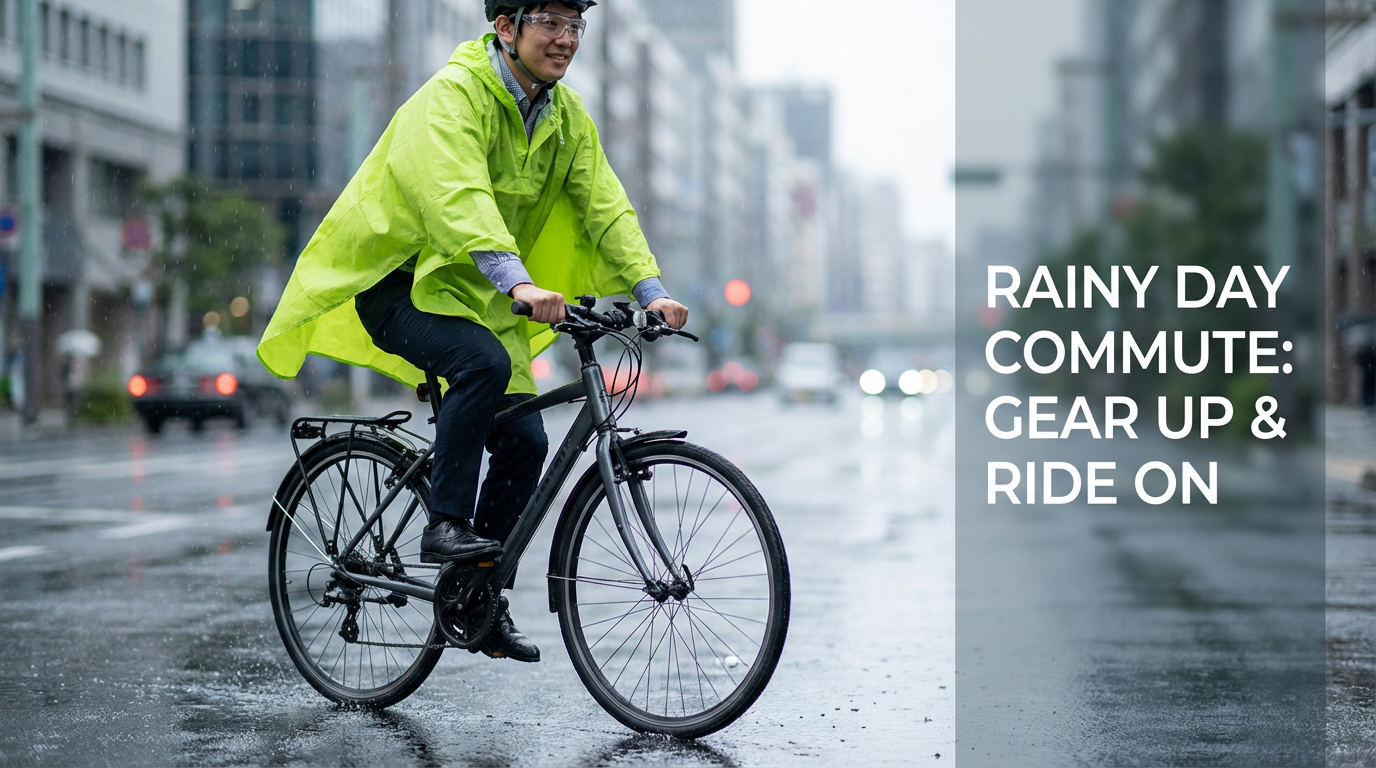 自転車通勤の雨の日はどうしてる？傘さし反則金5000円のリスクと濡れない最強装備を徹底解説