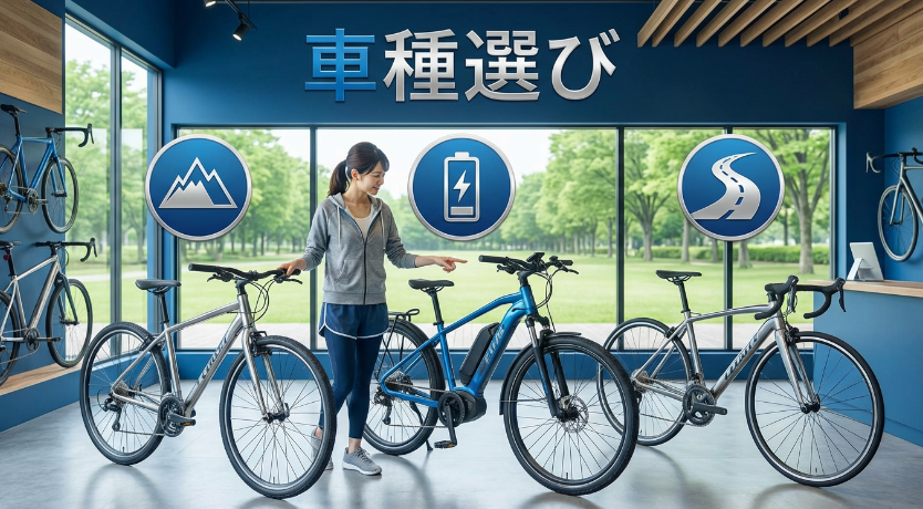 自転車10kmに向く車種と基本セッティング