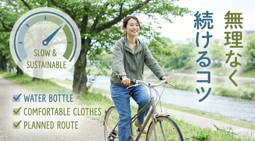 毎日の自転車4キロを続けるコツ