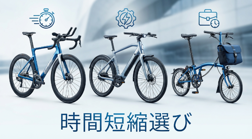 時間短縮につながる自転車選び
