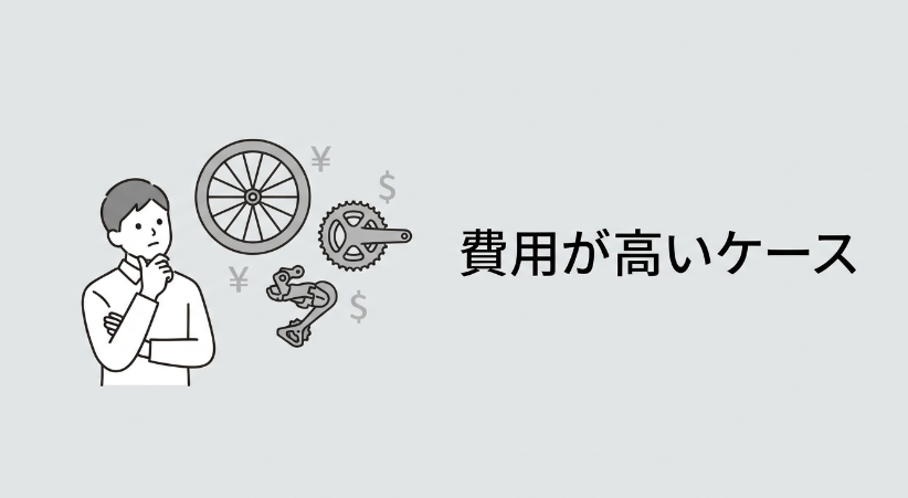チェーン交換費用が高くなるケース