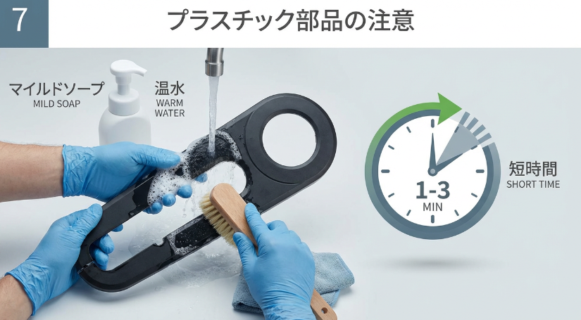 プラスチック部品は溶けやすさを優先