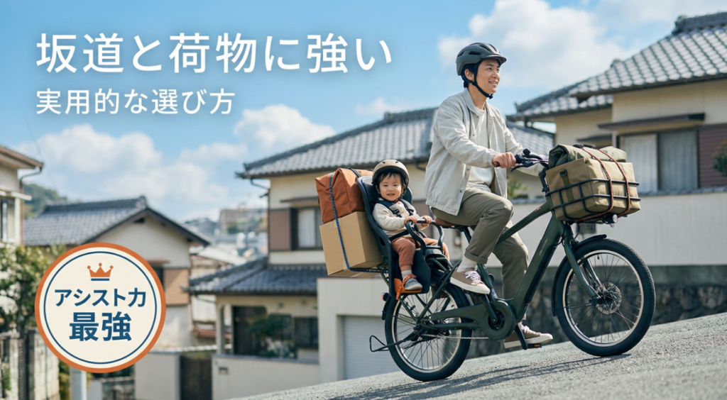 坂道と荷物に強いタイプを選ぶ