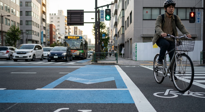自転車は「軽車両」—道路交通法上の位置づけ