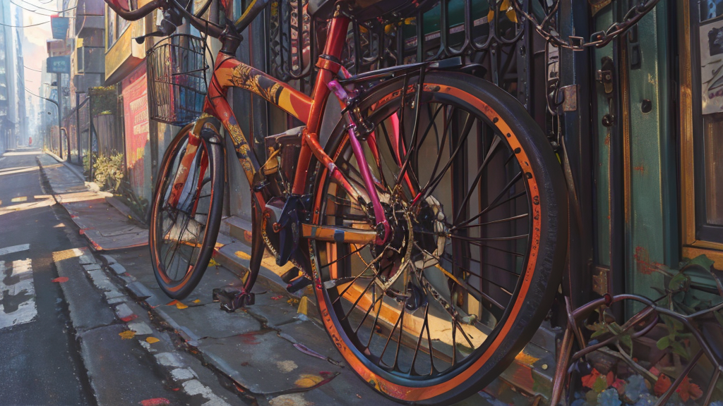 盗難防止のために固定するときは「留める」