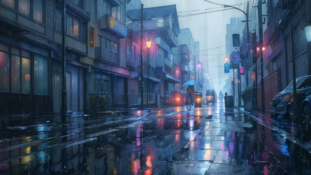 雨の日にレインコートで自転車に乗る際の巻き込み防止