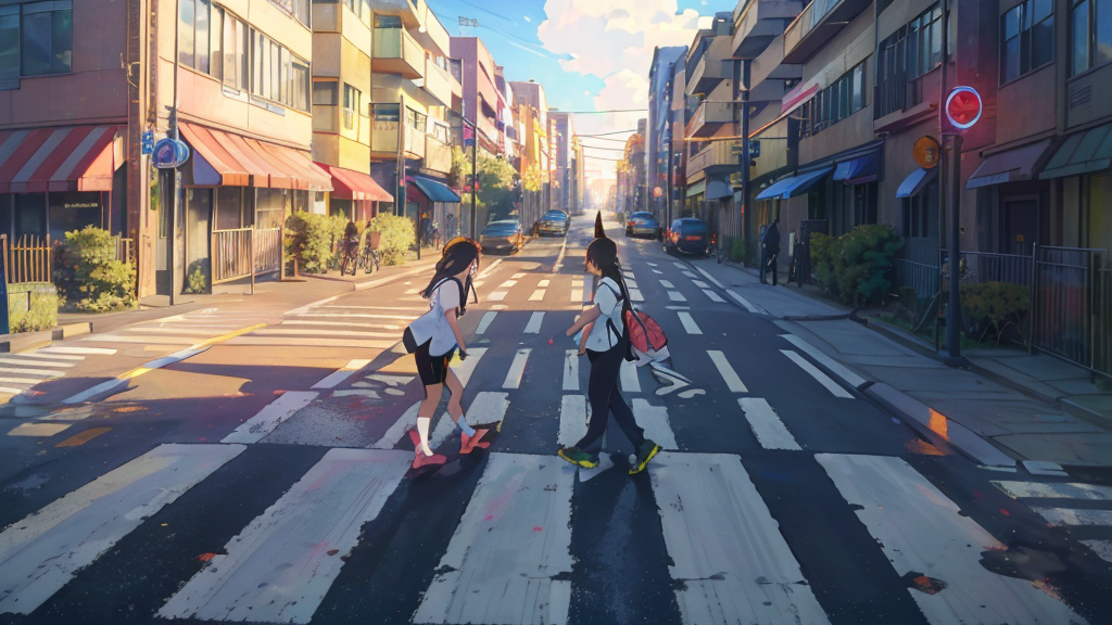 乗ったまま渡る自転車に車は止まらなくていい？