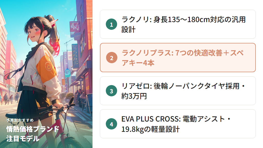 情熱価格ブランドのおすすめ自転車モデル3選