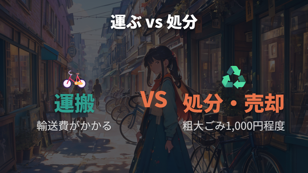 古い自転車は引越し前の処分・売却も選択肢に入れる