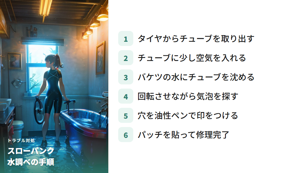スローパンクの見分け方と水調べの手順
