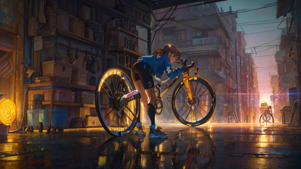 タイヤ取り付け時の注意点（回転方向とチューブ噛み込み防止）