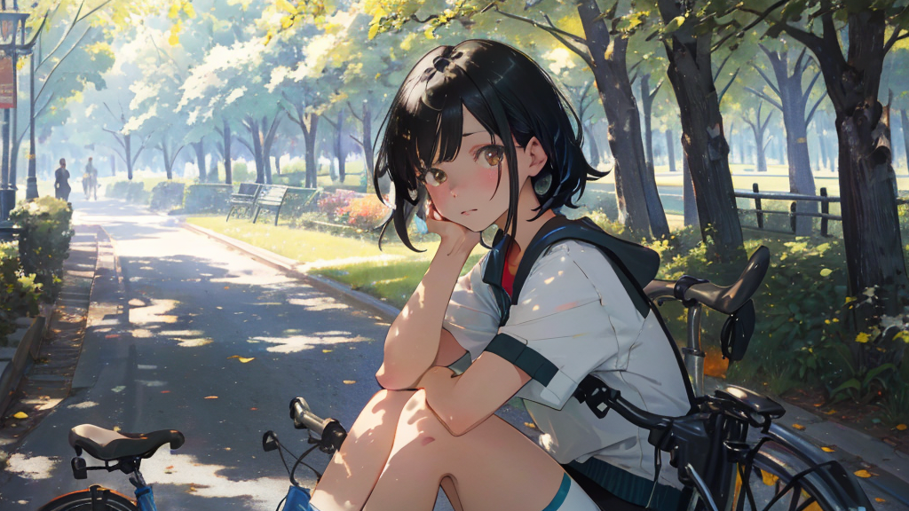 ブレーキの使い方と片ペダルで蹴り出す練習