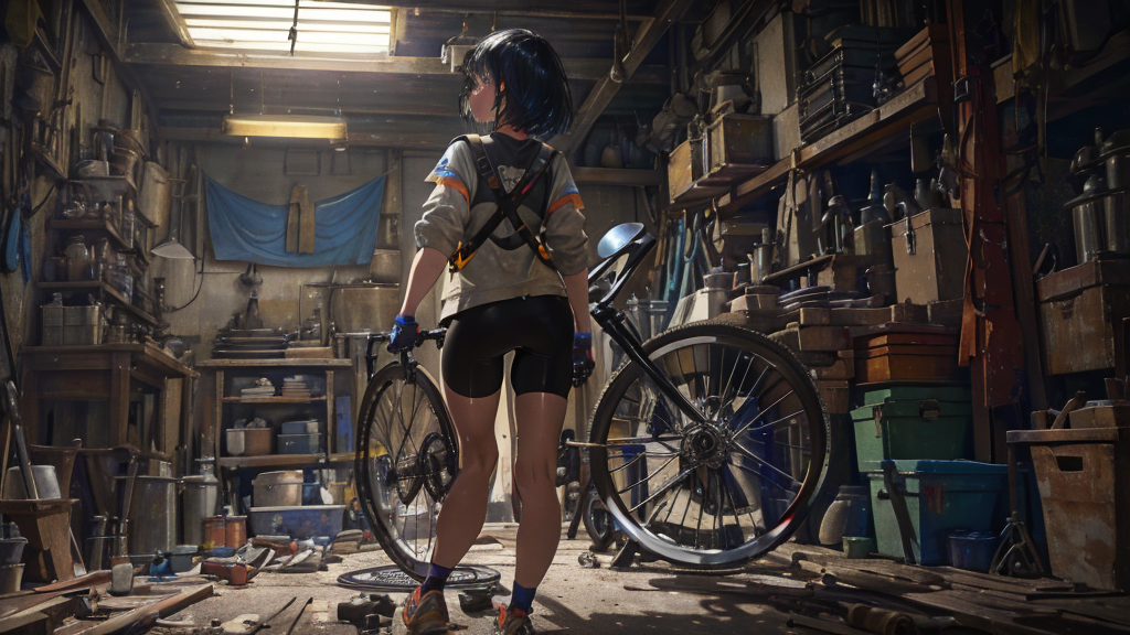 後輪の外し方（変速機・ブレーキ・ナット・チェーンの手順）