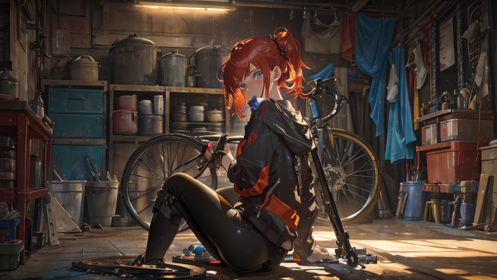 チューブを戻してタイヤをはめ直す方法