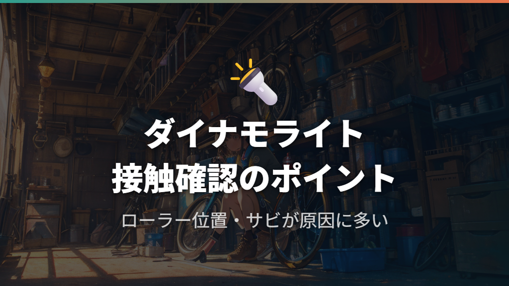 ダイナモライトがつかない主な原因と接触不良の確認ポイント