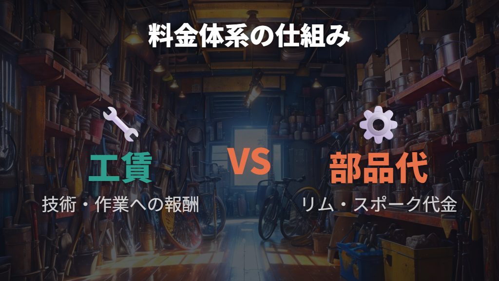 あさひの料金体系の特徴—工賃と部品代が別々にかかる仕組み