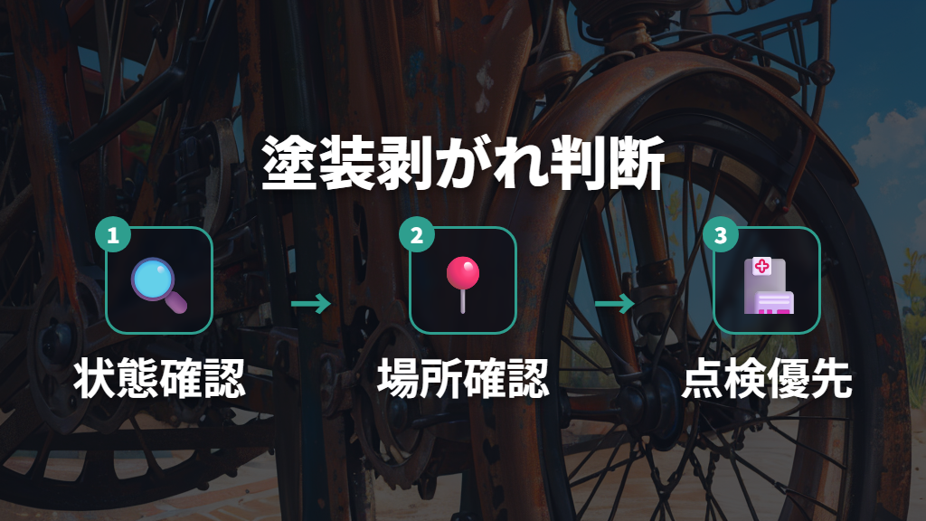 自転車の塗装剥がれとサビ補修──状態別チェックポイントと対応の目安