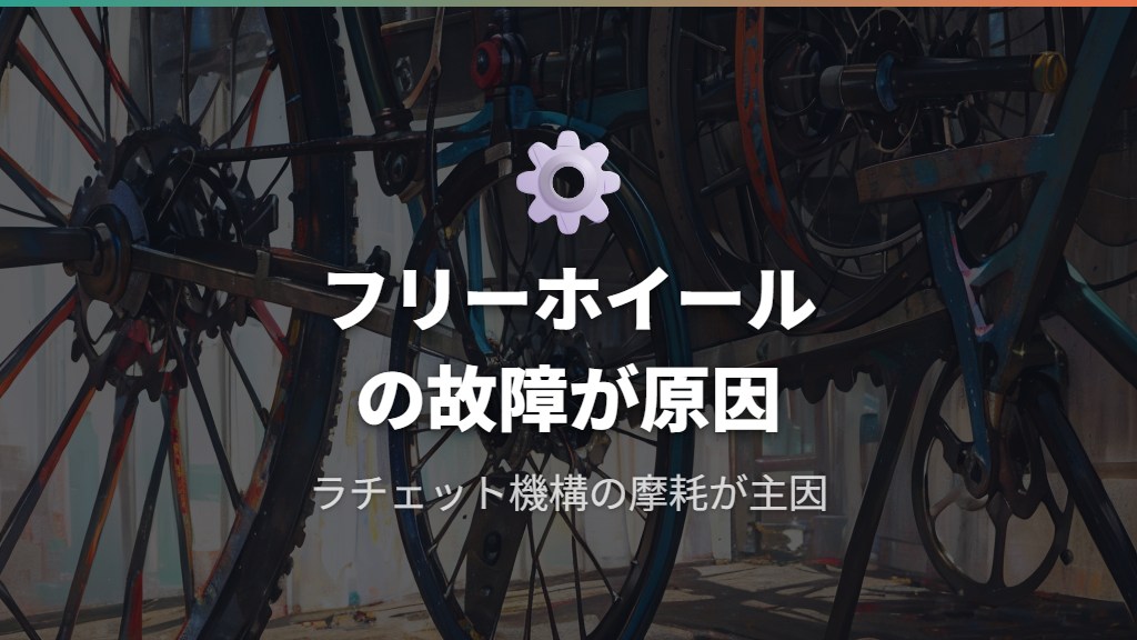 フリーホイールの故障が原因の空回り