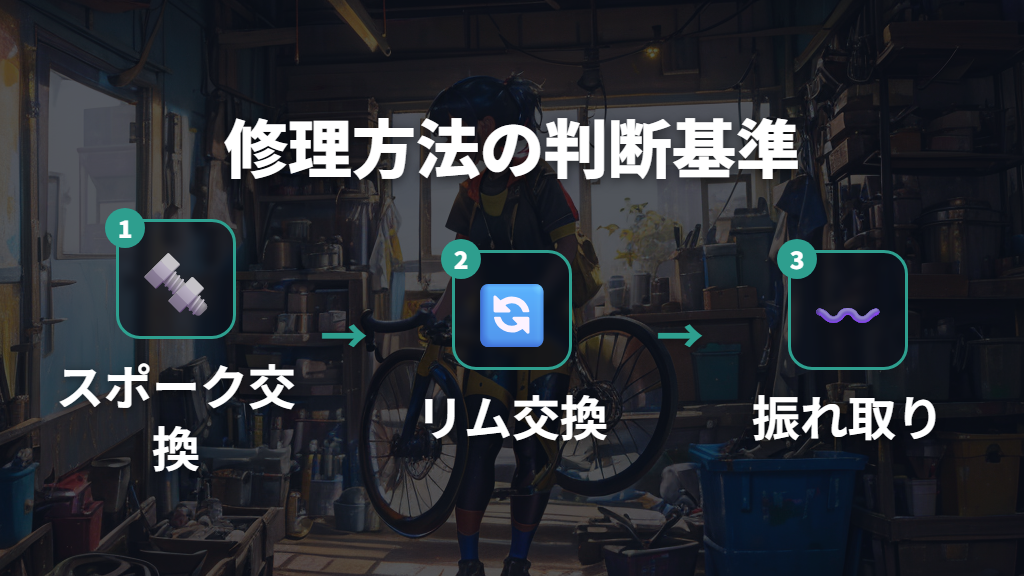 スポーク交換かリム交換か—あさひで判断が分かれる基準と振れ取りの選択肢