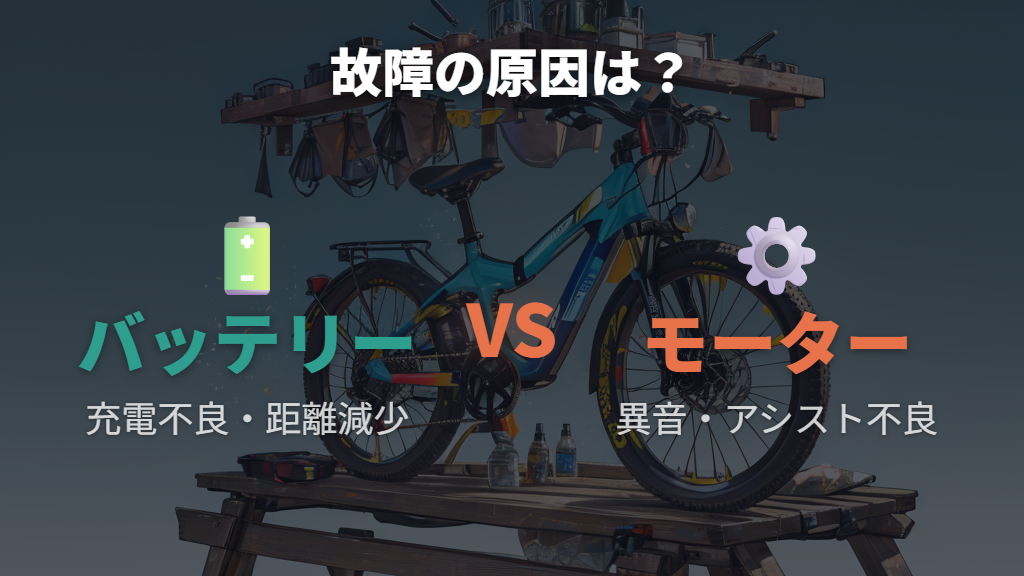 モーターとバッテリーの故障を見分けるポイント