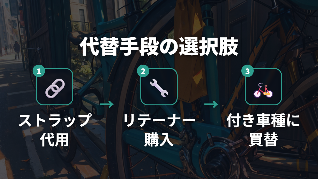 ストラップ・バンドで代用する方法と最終的な選択肢