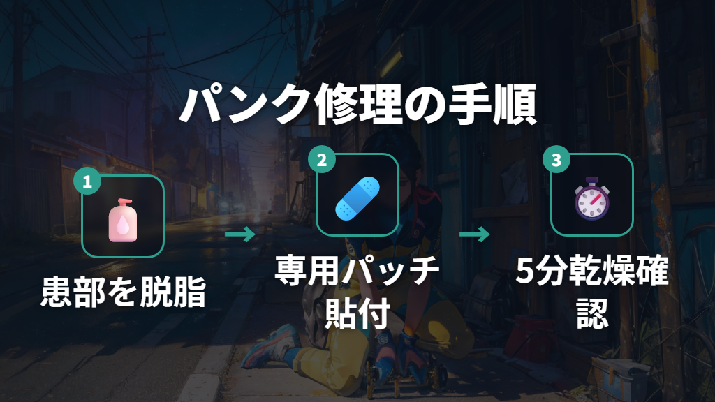 TPUチューブのパンク修理で知っておきたいポイント