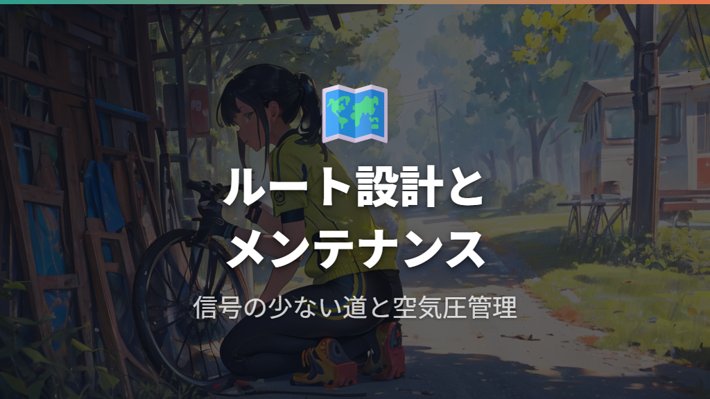 快適に走るためのルート設計とメンテナンス