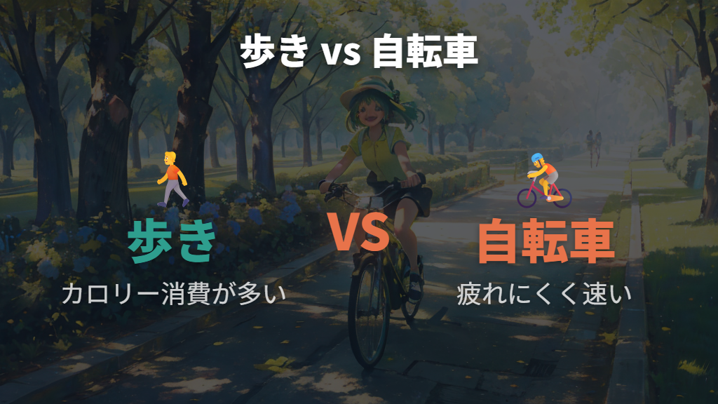 消費カロリーと体への負担の違い