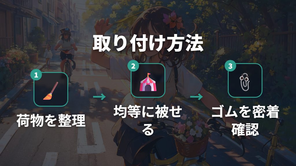 取り付け方法と風飛び防止の固定テク